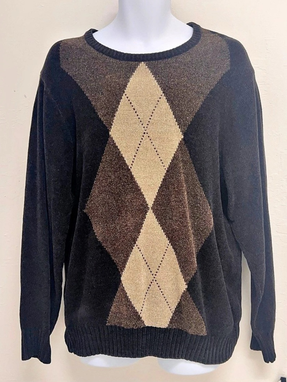 Dockers Men's Argyle Crewneck Sweater XL